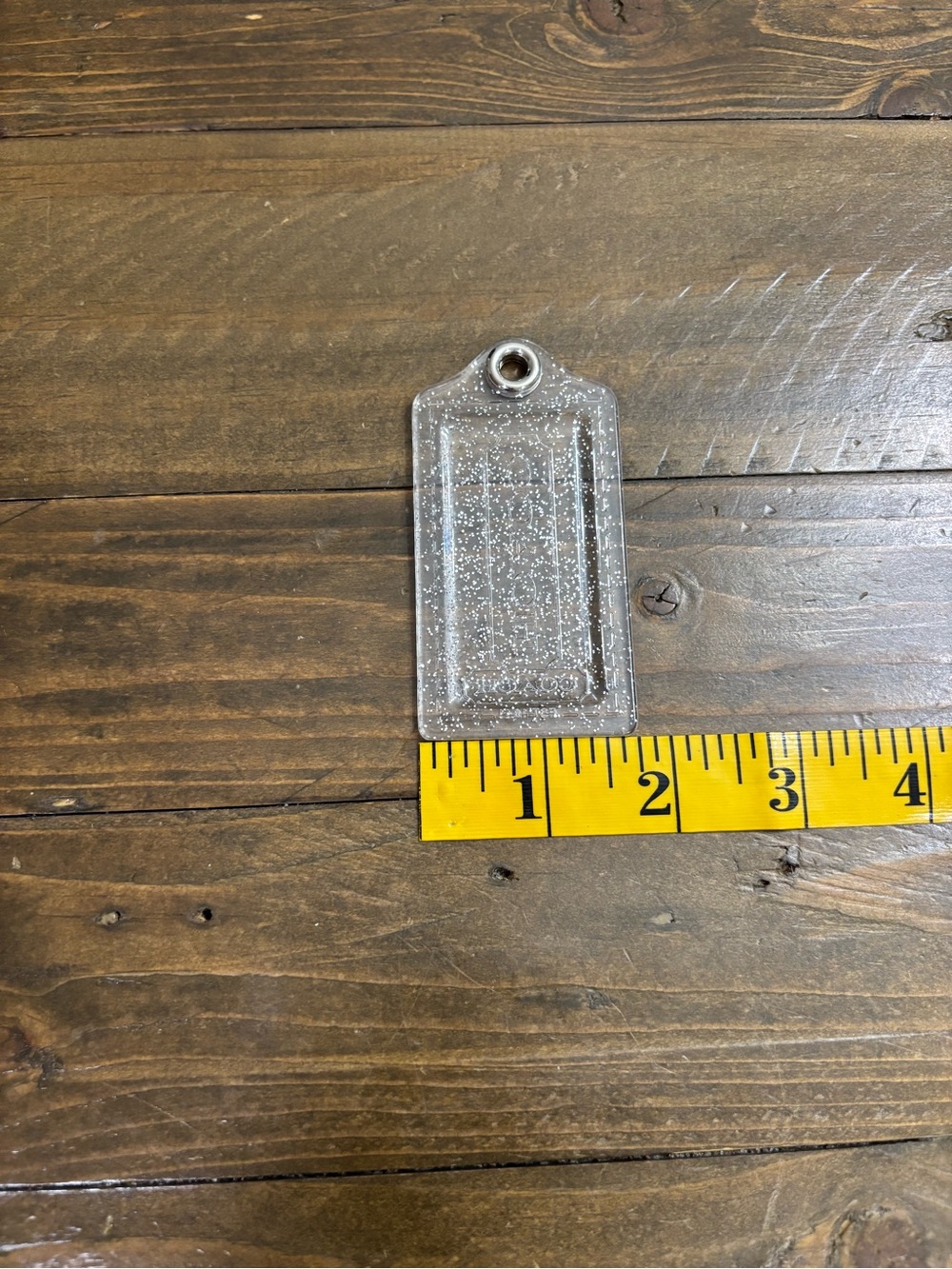 Coach Clear Glitter Hang Tag - Picture 4 of 4